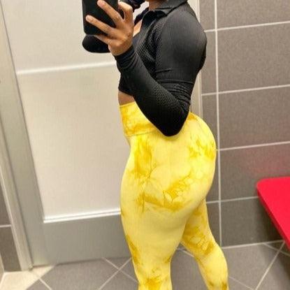 Marble Scrunch Butt Leggings