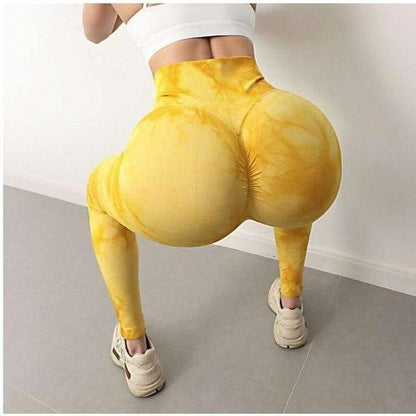 Marble Scrunch Butt Leggings