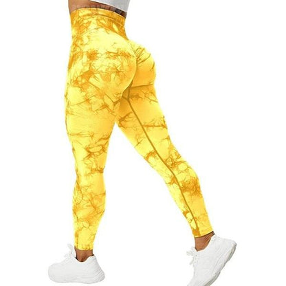 Marble Scrunch Butt Leggings