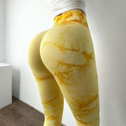 Marble Scrunch Butt Leggings