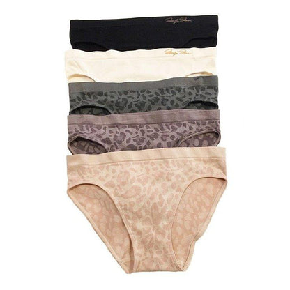 No Show Briefs - Leopard 5PK