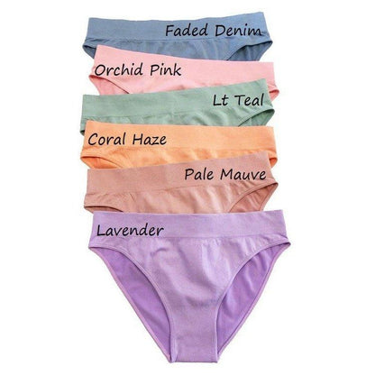 No Show Seamless Bra & Panty Set - Briefs