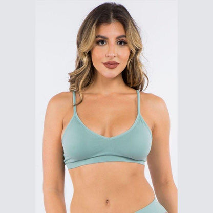 No Show Seamless Bra & Panty Set - Briefs