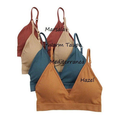 No Show Seamless Bra & Panty Set - Thong