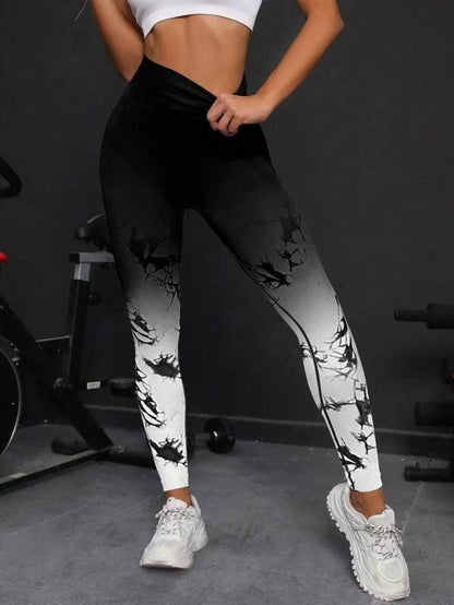 OMBRE MARBLE SCRUNCH LEGGINGS