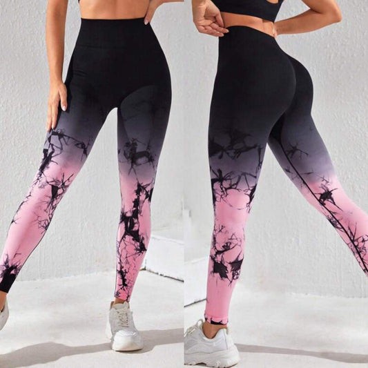 OMBRE MARBLE SCRUNCH LEGGINGS