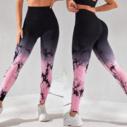 OMBRE MARBLE SCRUNCH LEGGINGS