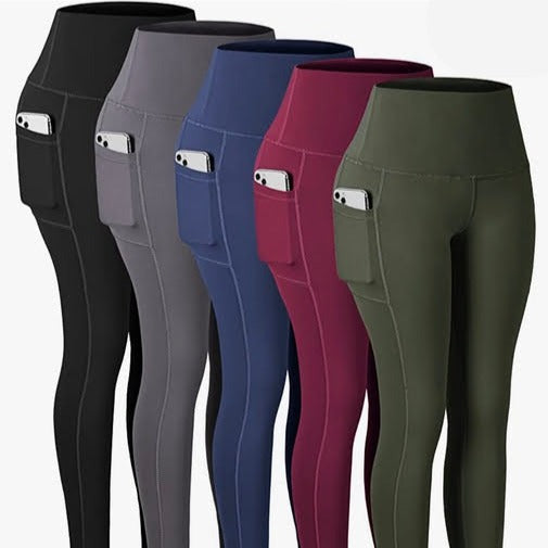 PLUS SIZE ACTIVE LEGGINGS WITH POCKETS