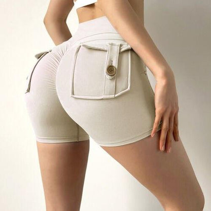 POCKET SCRUNCH BUM SHORTS 