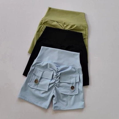 POCKET SCRUNCH BUM SHORTS - 9 Colorways