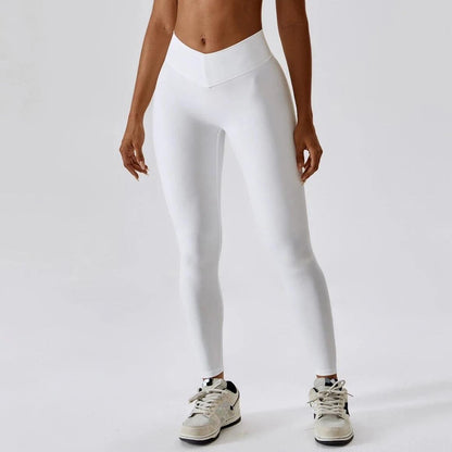 V BACK LEGGINGS - High Waisted & Butt Scrunch
