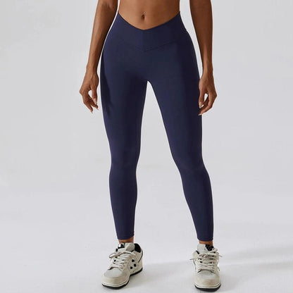 V BACK LEGGINGS - High Waisted & Butt Scrunch