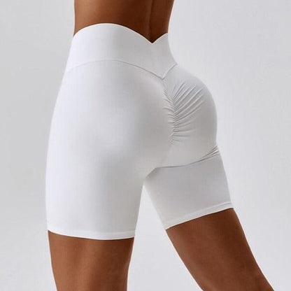 V BACK SHORTS - High Waisted & Butt Scrunch