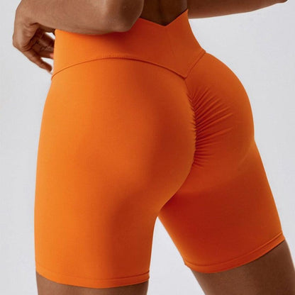 V BACK SHORTS - High Waisted & Butt Scrunch