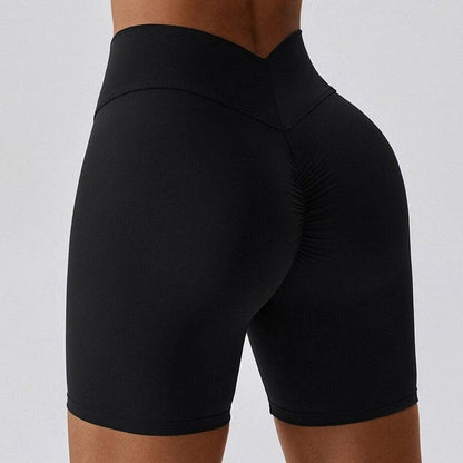 V BACK SHORTS - High Waisted & Butt Scrunch