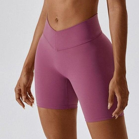 V BACK SHORTS - High Waisted & Butt Scrunch