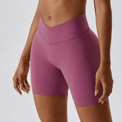 V BACK SHORTS - High Waisted & Butt Scrunch