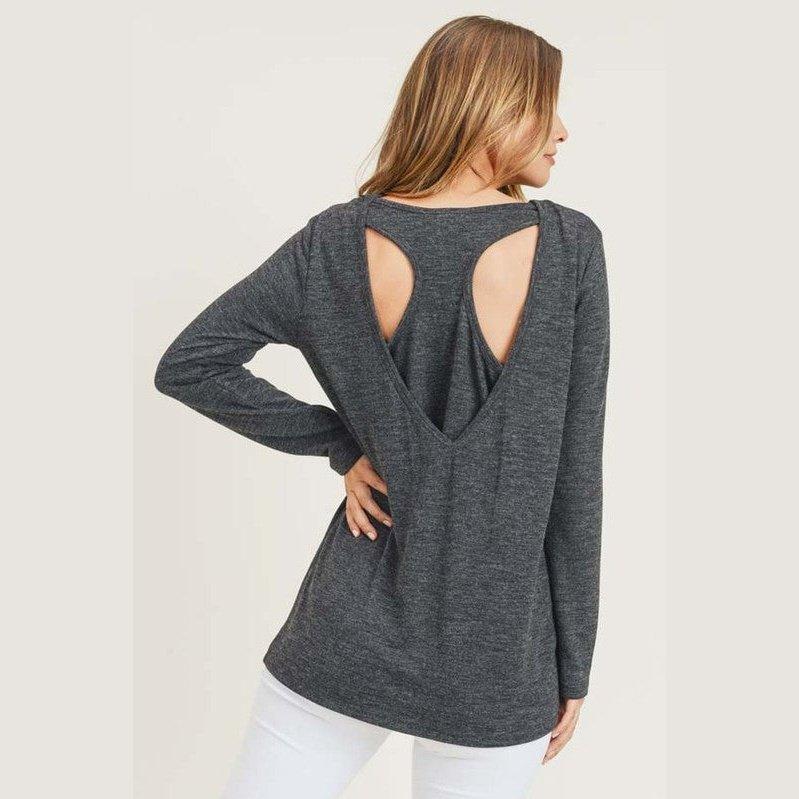 Relaxed Fit Open Back Tank Top - 3 Colorways