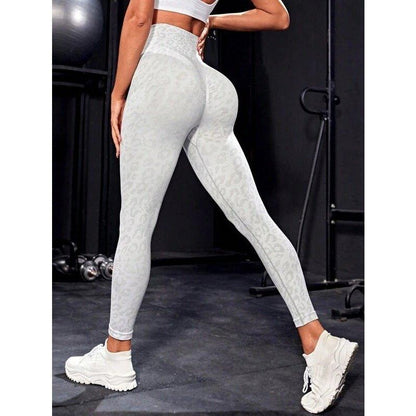 HIGH-WAISTED SEAMLESS LEOPARD LEGGINGS