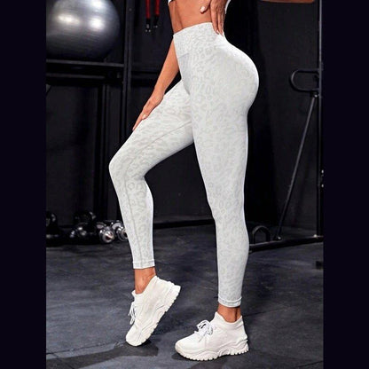 HIGH-WAISTED SEAMLESS LEOPARD LEGGINGS