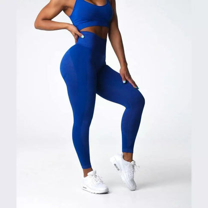 SCRUNCH SEAMLESS LEGGINGS 2.0 - Azure Blue