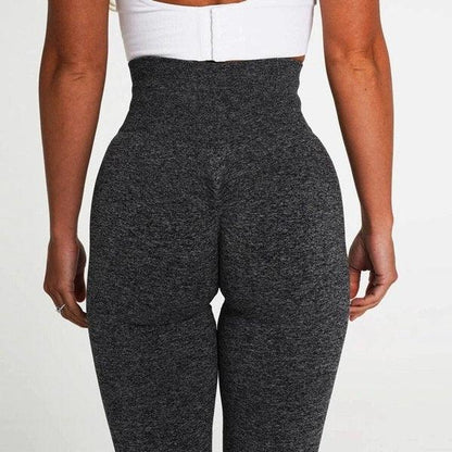SEAMLESS SCRUNCH LEGGINGS - Black Speckled