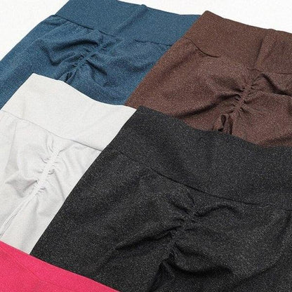 SEAMLESS SCRUNCH LEGGINGS - Black Speckled