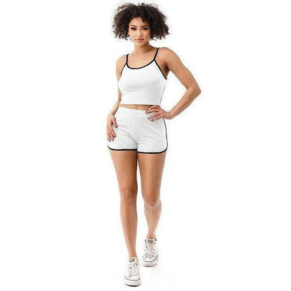 She's Flirt Cropped Top Short Set - 6 Colorways