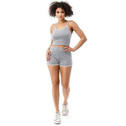 She's Flirt Cropped Top Short Set - 6 Colorways