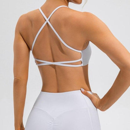 Strappy Criss Cross Back Bra - 2 Colorways