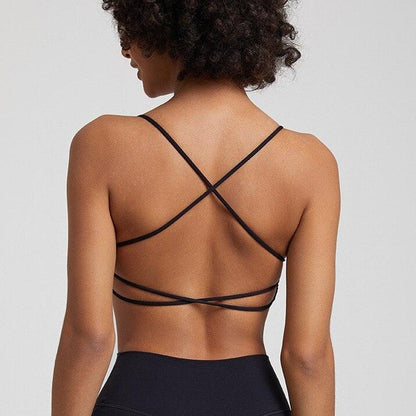 Strappy Criss Cross Back Bra - 2 Colorways