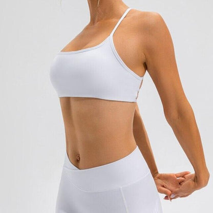 Strappy Criss Cross Back Bra - 2 Colorways