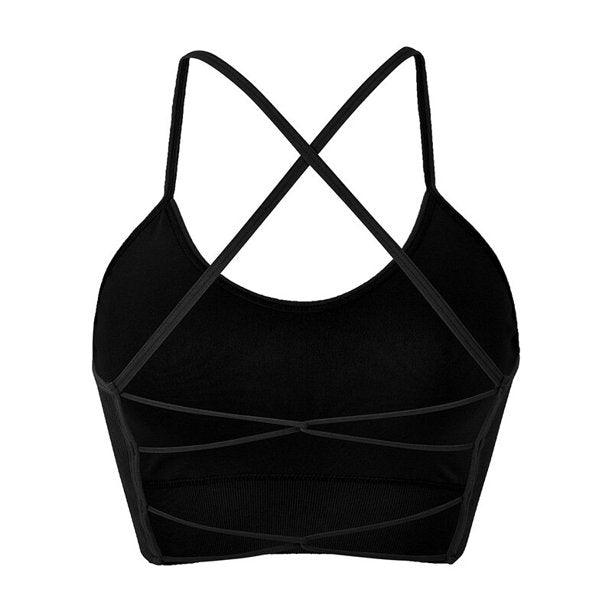 Strappy Criss Cross Back Cropped Top - 2 Colorways