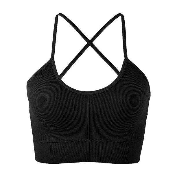 Strappy Criss Cross Back Cropped Top - 2 Colorways