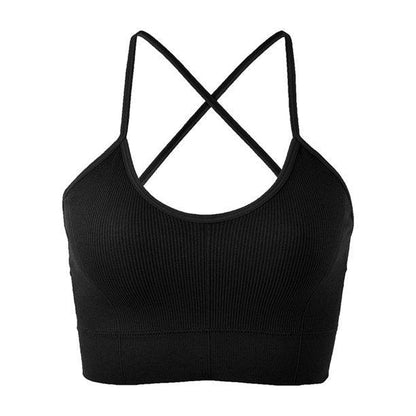 Strappy Criss Cross Back Cropped Top - 2 Colorways
