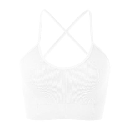 Strappy Criss Cross Back Cropped Top - 2 Colorways