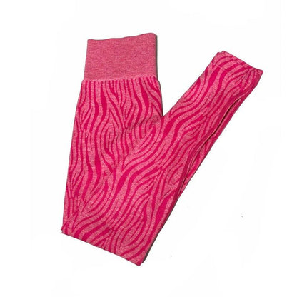ZEBRA SEAMLESS LEGGINGS - Fuchsia